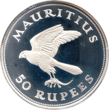 1975 MAURITIUS SILVER 50 RUPEES ( PROOF ) - SILVER WORLD COINS - Cambridgeshire Coins