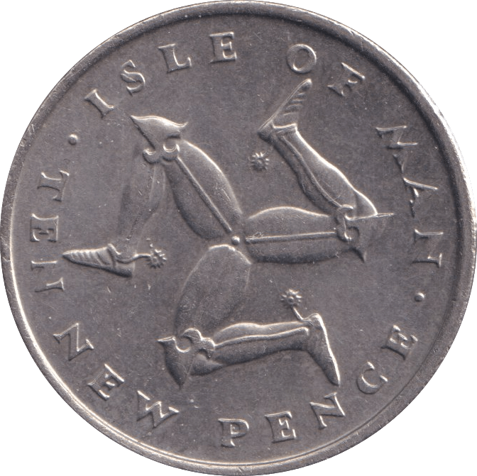 1975 NEW PENCE ISLE OF MAN - WORLD COINS - Cambridgeshire Coins