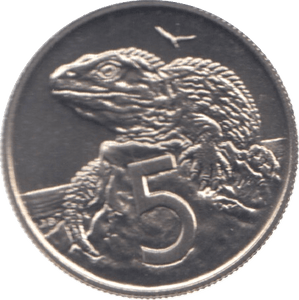1975 NEW ZEALAND FIVE CENTS ( UNC ) - WORLD COINS - Cambridgeshire Coins