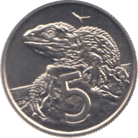 1975 NEW ZEALAND FIVE CENTS ( UNC ) - WORLD COINS - Cambridgeshire Coins