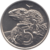1975 NEW ZEALAND FIVE CENTS ( UNC ) - WORLD COINS - Cambridgeshire Coins