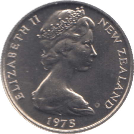 1975 NEW ZEALAND FIVE CENTS ( UNC ) - WORLD COINS - Cambridgeshire Coins