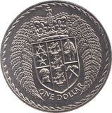 1975 NEW ZEALAND ONE DOLLAR ( UNC ) - WORLD COINS - Cambridgeshire Coins