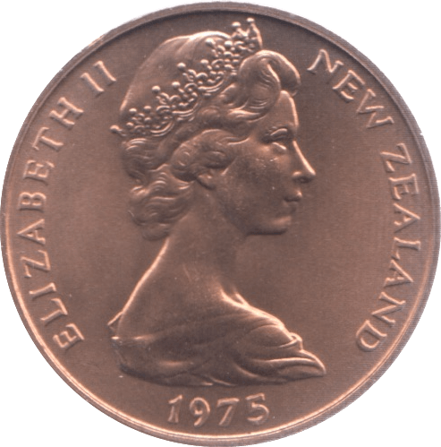 1975 NEW ZEALAND TWO CENTS ( UNC ) - WORLD COINS - Cambridgeshire Coins
