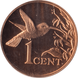 1975 ONE CENT TRINIDAD AND TOBAGO PROOF - WORLD COINS - Cambridgeshire Coins