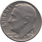 1975 ONE DIME USA - SILVER WORLD COINS - Cambridgeshire Coins