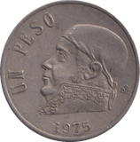 1975 ONE PESO MEXICO - WORLD COINS - Cambridgeshire Coins