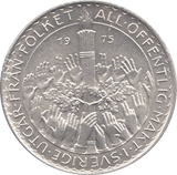 1975 SILVER 50 KRONA SWEDISH COIN - SILVER WORLD COINS - Cambridgeshire Coins