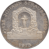 1975 SILVER PROOF 100 SCHILLING AUSTRIA - SILVER WORLD COINS - Cambridgeshire Coins