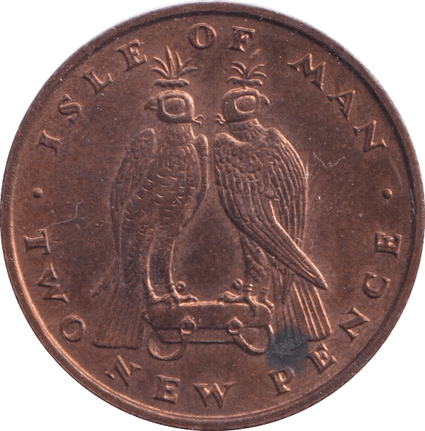 1975 TWO NEW PENCE ISLE OF MAN - WORLD COINS - Cambridgeshire Coins