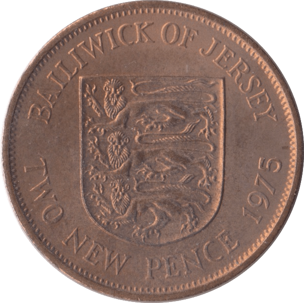 1975 TWO PENCE JERSEY ( UNC ) - WORLD COINS - Cambridgeshire Coins