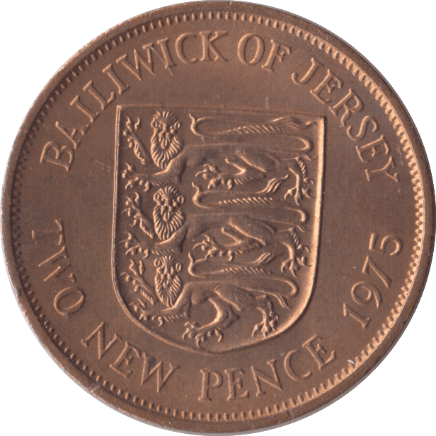 1975 TWO PENCE JERSEY ( UNC ) - WORLD COINS - Cambridgeshire Coins