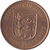 1975 TWO PENCE JERSEY ( UNC ) - WORLD COINS - Cambridgeshire Coins