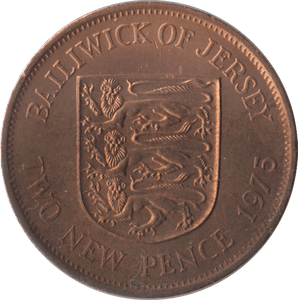 1975 TWO PENCE JERSEY ( UNC ) - WORLD COINS - Cambridgeshire Coins