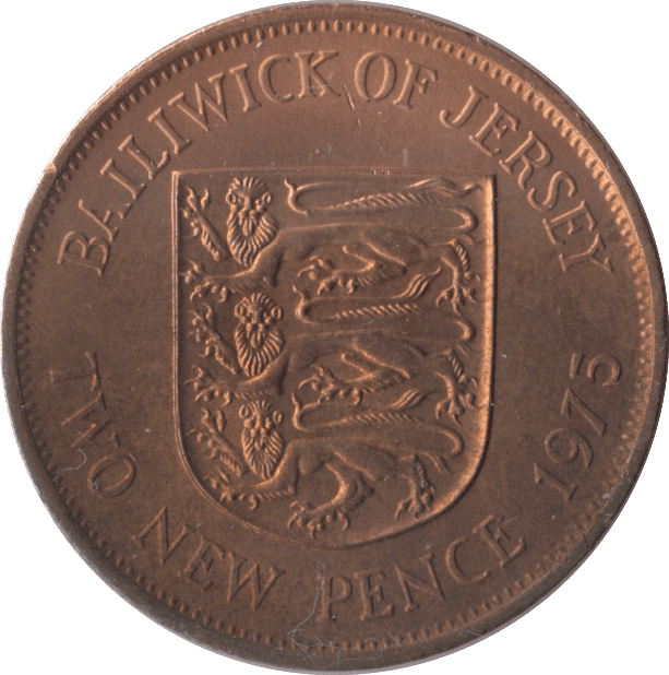 1975 TWO PENCE JERSEY ( UNC ) - WORLD COINS - Cambridgeshire Coins