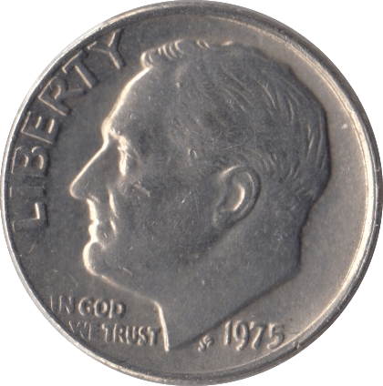 1975 USA ONE DIME - WORLD COINS - Cambridgeshire Coins