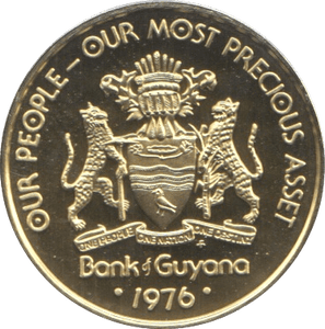 1976 1 CENT GUYANA (PROOF) - WORLD COINS - Cambridgeshire Coins