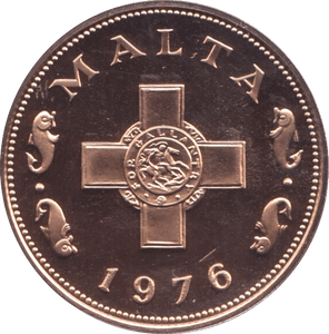 1976 1 CENT MALTA (PROOF) - WORLD COINS - Cambridgeshire Coins