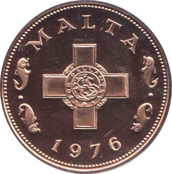 1976 1 CENT MALTA (PROOF) - WORLD COINS - Cambridgeshire Coins
