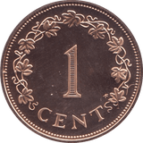 1976 1 CENT MALTA (PROOF) - WORLD COINS - Cambridgeshire Coins