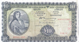1976 £10 CENTRAL BANK OF IRELAND IRELAND BANKNOTE REF 111 - Irish Banknotes - Cambridgeshire Coins