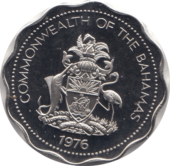 1976 10 CENTS BAHAMAS ( PROOF ) - SILVER WORLD COINS - Cambridgeshire Coins