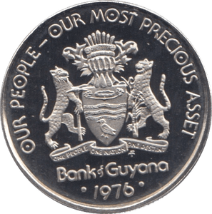 1976 10 CENTS GUYANA (PROOF) - WORLD COINS - Cambridgeshire Coins