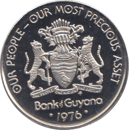 1976 10 CENTS GUYANA (PROOF) - WORLD COINS - Cambridgeshire Coins