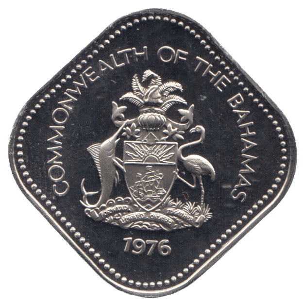 1976 15 CENTS BAHAMAS ( PROOF ) - SILVER WORLD COINS - Cambridgeshire Coins