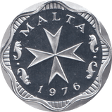 1976 2 MILS MALTA (PROOF) - WORLD COINS - Cambridgeshire Coins