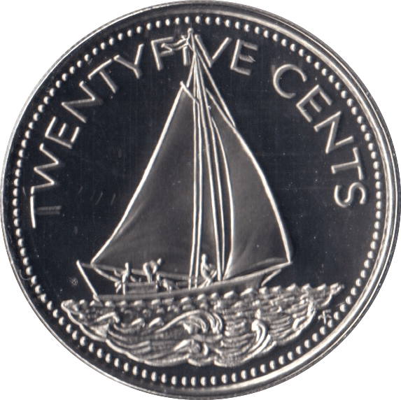 1976 25 CENTS BAHAMAS ( PROOF ) - SILVER WORLD COINS - Cambridgeshire Coins