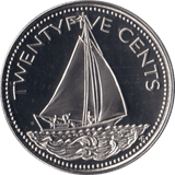 1976 25 CENTS BAHAMAS ( PROOF ) - SILVER WORLD COINS - Cambridgeshire Coins