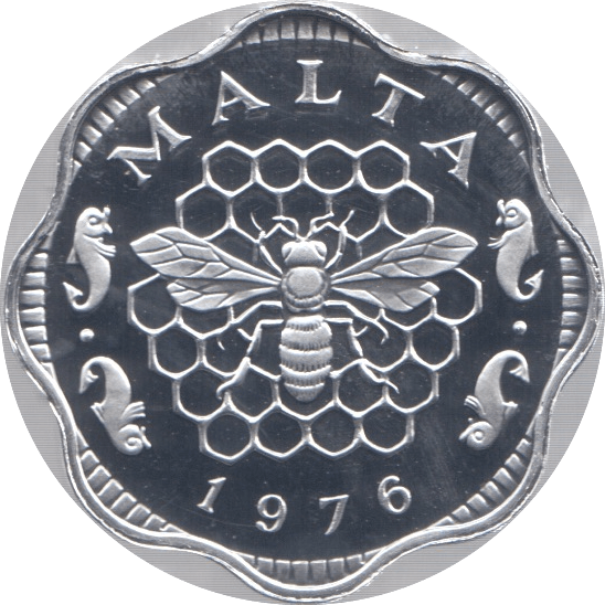 1976 3 MILS MALTA (PROOF) - WORLD COINS - Cambridgeshire Coins