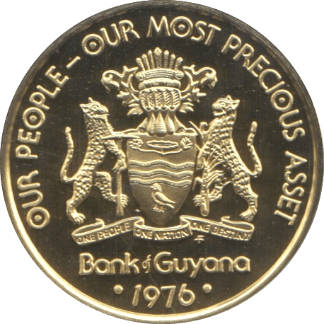 1976 5 CENT GUYANA (PROOF) - WORLD COINS - Cambridgeshire Coins
