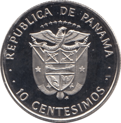 1976 5 CENTESIMO PANAMA PROOF - WORLD COINS - Cambridgeshire Coins
