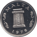 1976 5 CENTS MALTA (PROOF) - WORLD COINS - Cambridgeshire Coins