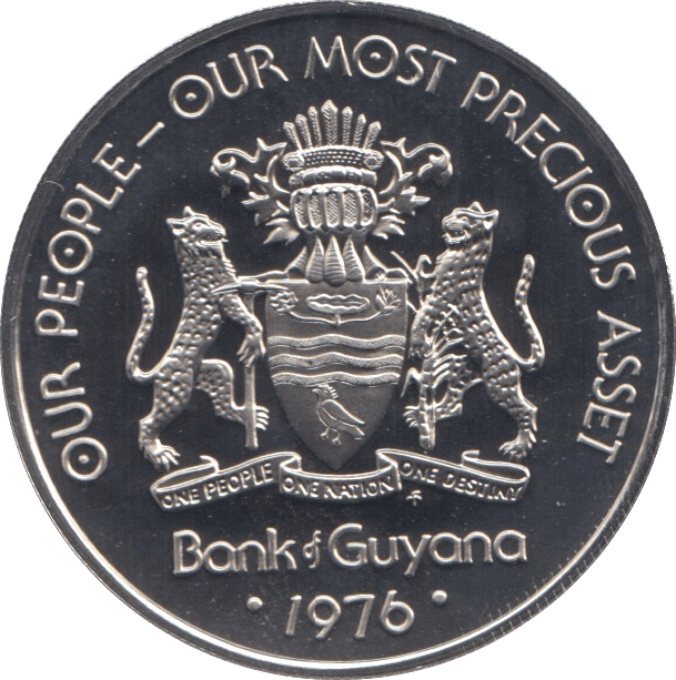 1976 50 CENT GUYANA (PROOF) - WORLD COINS - Cambridgeshire Coins