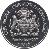 1976 50 CENT GUYANA (PROOF) - WORLD COINS - Cambridgeshire Coins