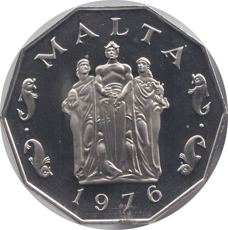 1976 50 CENT MALTA (PROOF) - WORLD COINS - Cambridgeshire Coins