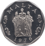 1976 50 CENT MALTA (PROOF) - WORLD COINS - Cambridgeshire Coins