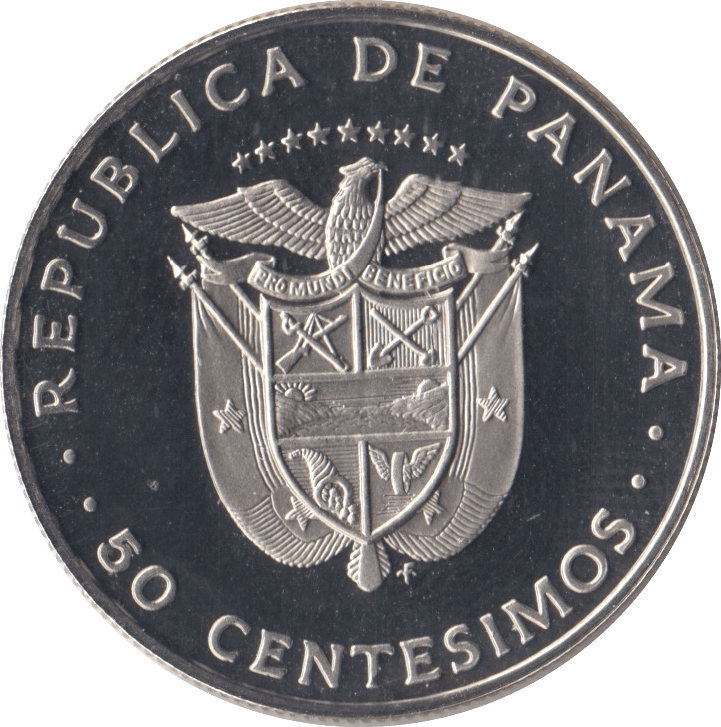 1976 50 CENTESIMOS PANAMA PROOF - WORLD COINS - Cambridgeshire Coins