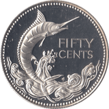 1976 50 CENTS BAHAMAS ( SILVER PROOF ) - SILVER WORLD COINS - Cambridgeshire Coins