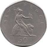 1976 CIRCULATED 50P BRITANNIA - 50P CIRCULATED - Cambridgeshire Coins