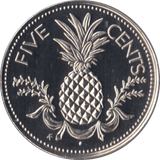 1976 FIVE CENTS BAHAMAS ( PROOF ) - SILVER WORLD COINS - Cambridgeshire Coins