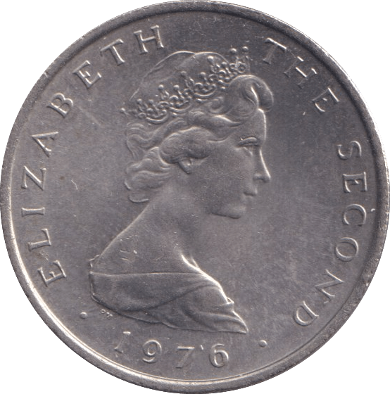 1976 FIVE PENCE ISLE OF MAN - WORLD COINS - Cambridgeshire Coins