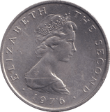 1976 FIVE PENCE ISLE OF MAN - WORLD COINS - Cambridgeshire Coins