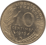 1976 FRANCE 10 CENTIMES - WORLD COINS - Cambridgeshire Coins