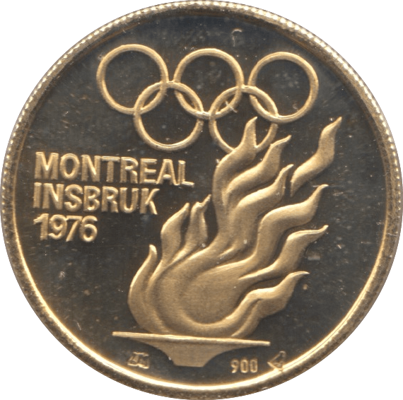 1976 GOLD PROOF YUGOSLAVIA COMMEMORATIVE OLYMPICS - Gold World Coins - Cambridgeshire Coins