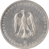 1976 HEINRICH VON KLEIST GERMANY SILVER 5 MARKS - SILVER WORLD COINS - Cambridgeshire Coins