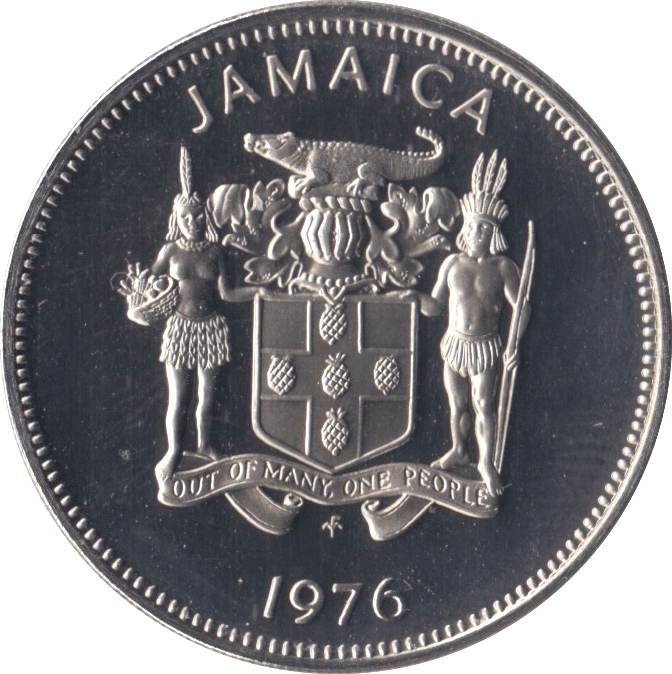 1976 JAMAICA 20 CENTS ( PROOF ) - WORLD COINS - Cambridgeshire Coins